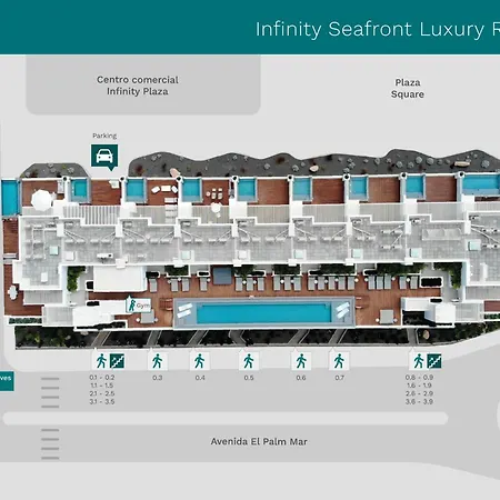 Infinity 0-3 Luxe Partial Sea View 2b Σπίτι διακοπών Palm-mar